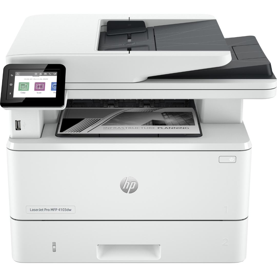 HP LaserJet Pro MFP 4103dw Printer- 2Z627A2