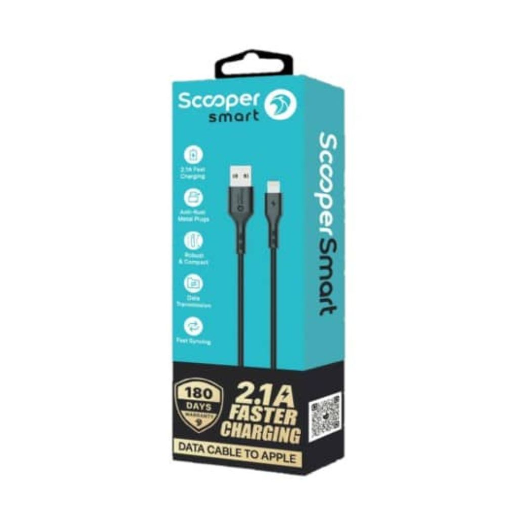 SDT-04A APPLE LIGHTNING CHARGING CABLE 1M 2.1A