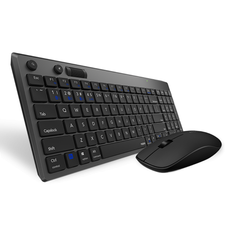 Rapoo 8050T keyboard and mouse set Wireless and Bluetooth3