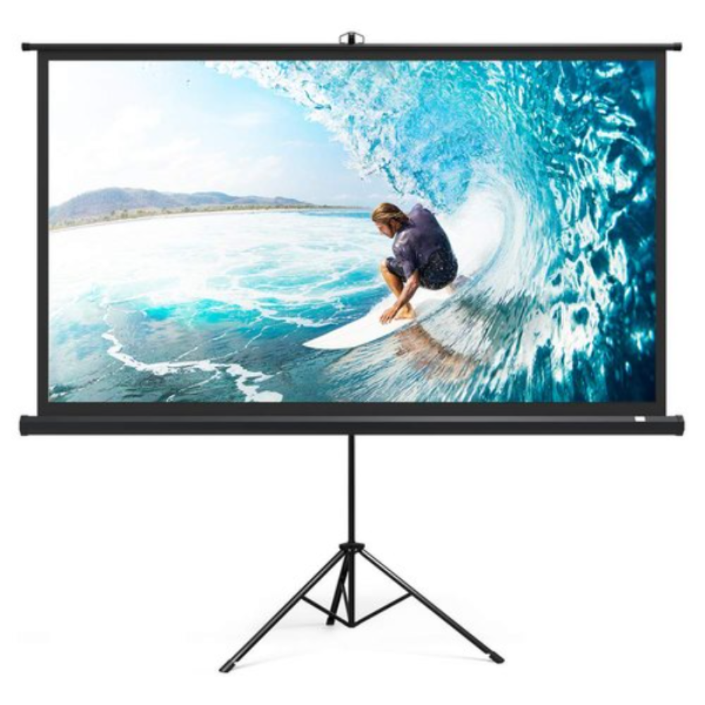 Light Wave Tripod Projector Stand Screen 240 x 240cm-LW-TPS-240T