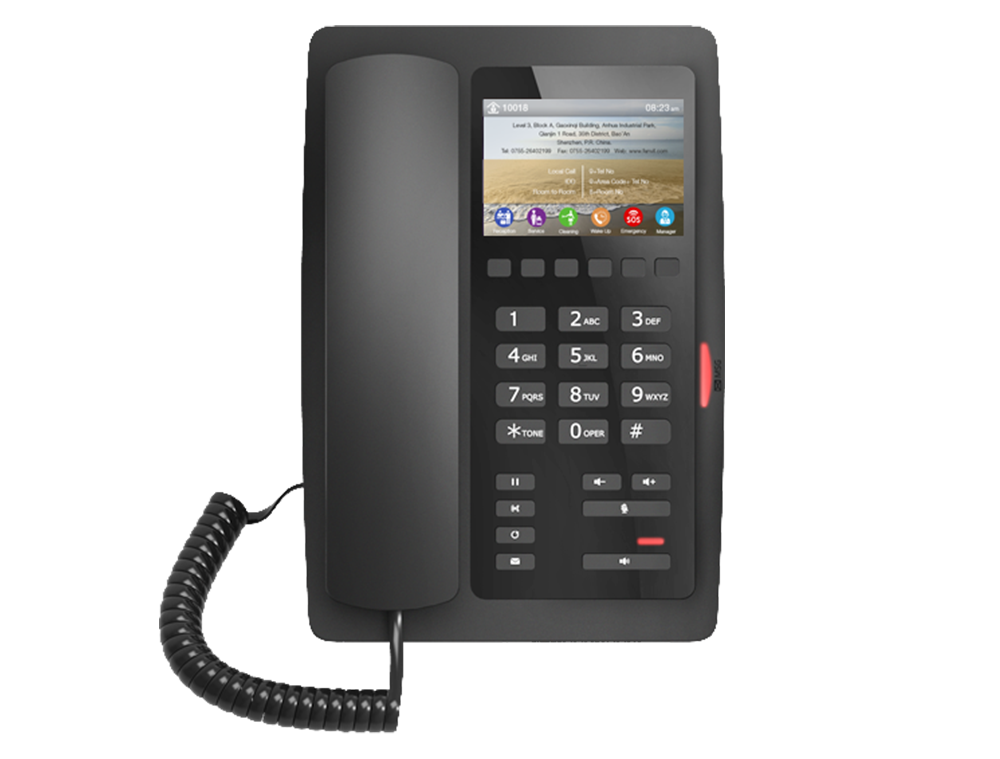 Fanvil H5 Hotel IP Phone – Elegant VoIP with LCD Display3