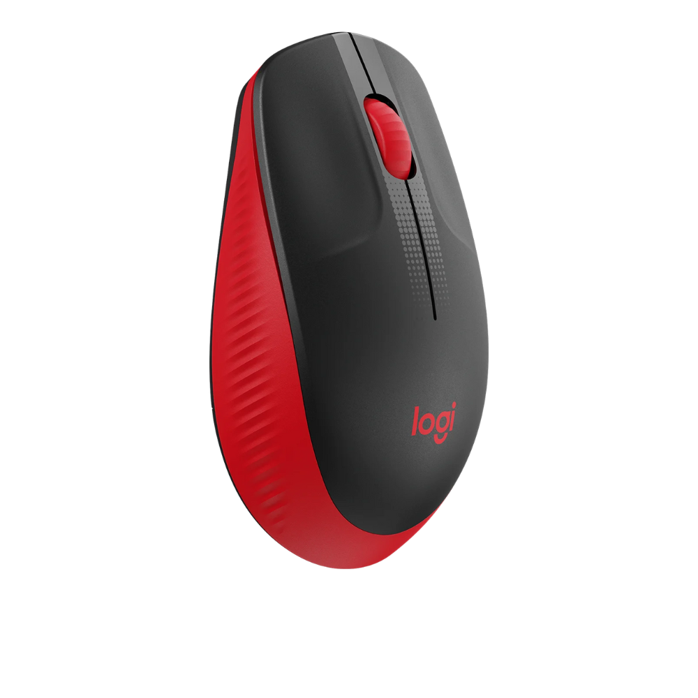 Logitech M190 Full Size Wireless Mouse-Red-910-005908
