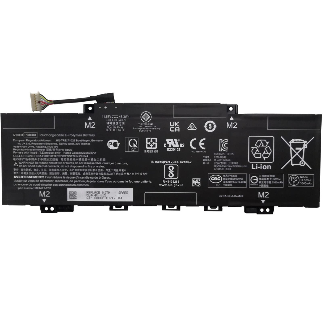 HP Pavilion x360 15-er0000nb 43.3Wh  battery- PC03XL