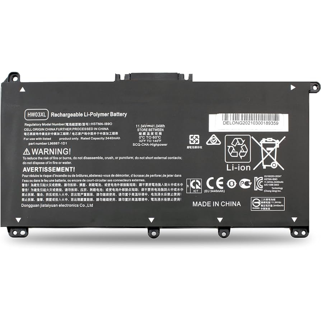 41Wh HP Pavilion 15-eg0073cl 15-eg0074nr battery- HW03XL4