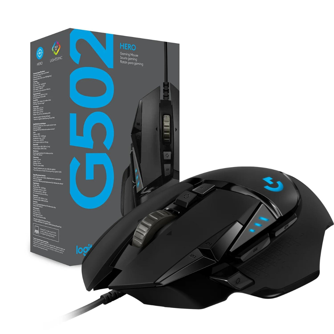 Logitech 910-005471 G502 HERO 25k High Performance Black Wired Gaming Mouse4
