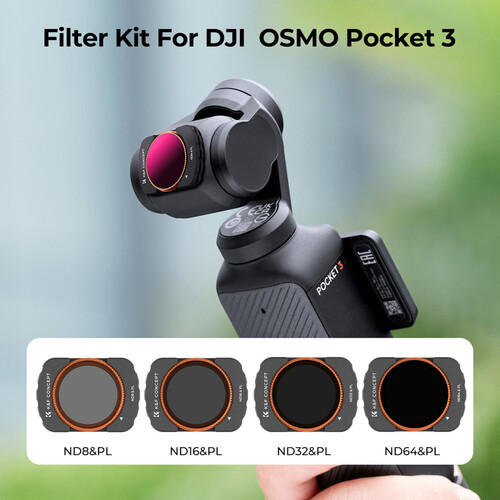 K&F Concept Nano-X Series ND/PL Filter Kit for DJI Osmo Pocket 33
