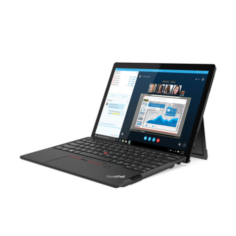 Lenovo ThinkPad X12 Detachable, Intel Core i5-1130G7, 8GB LPDDR4x 4266 (Soldered Memory), 512GB SSD M.2 2242 PCIe 3.0x4 NVMe, Windows 10 Pro, 12.3