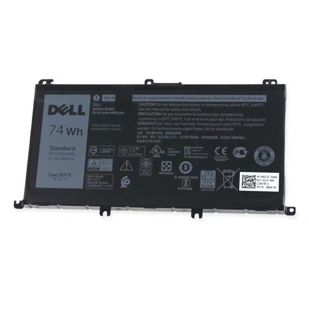 Original 74Wh Dell P65F P65F001 battery0