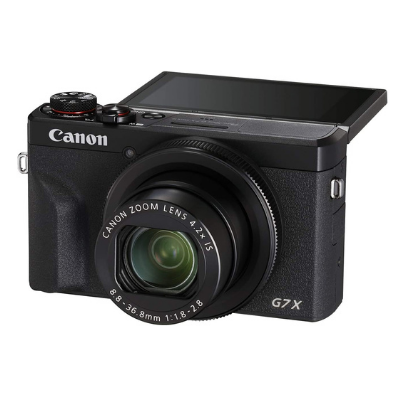 Canon PowerShot G7X Mark III Digital 4K Vlogging Camera, Vertical 4K Video Support with Wi-Fi, NFC and 3.0-Inch Touch Tilt LCD, Black