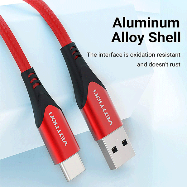 Vention USB-C to USB 2.0-A Cable 1.5M Red3