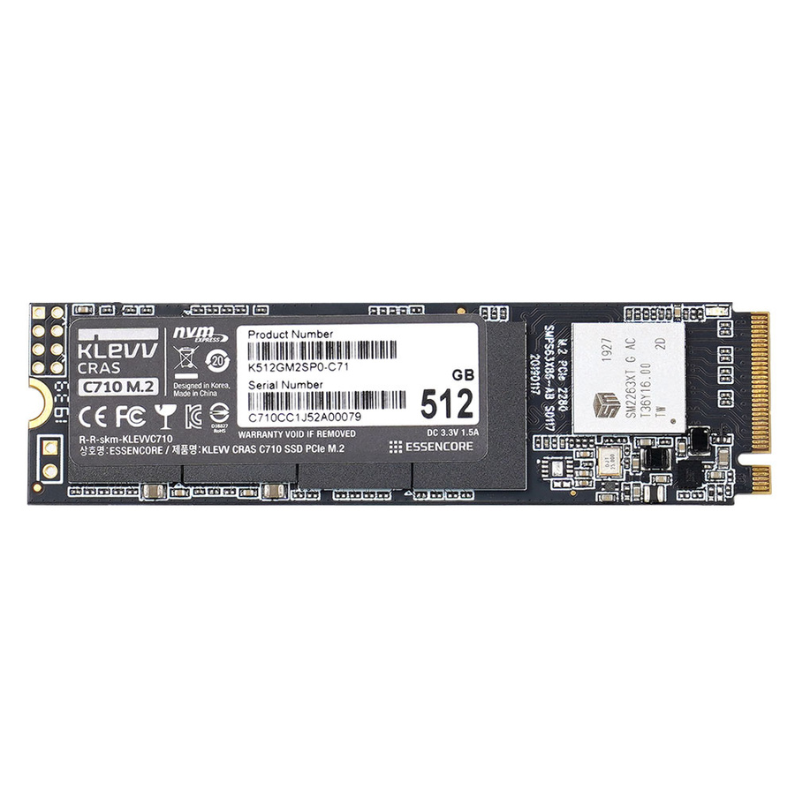 Klevv CRAS C710 INTERNAL SSD M.2 PCIe Gen 3*4 NVMe 2280 - 512GB(K512GM2SP0-C71)2