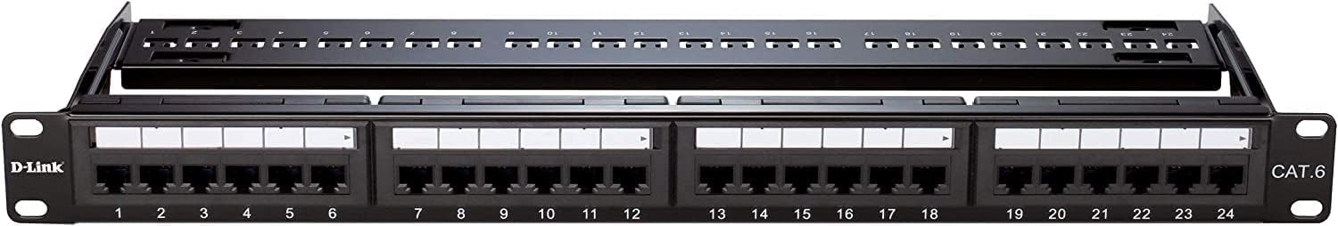 D-Link NPP-C61BLK241 – 24-Port Cat6 Patch Panel