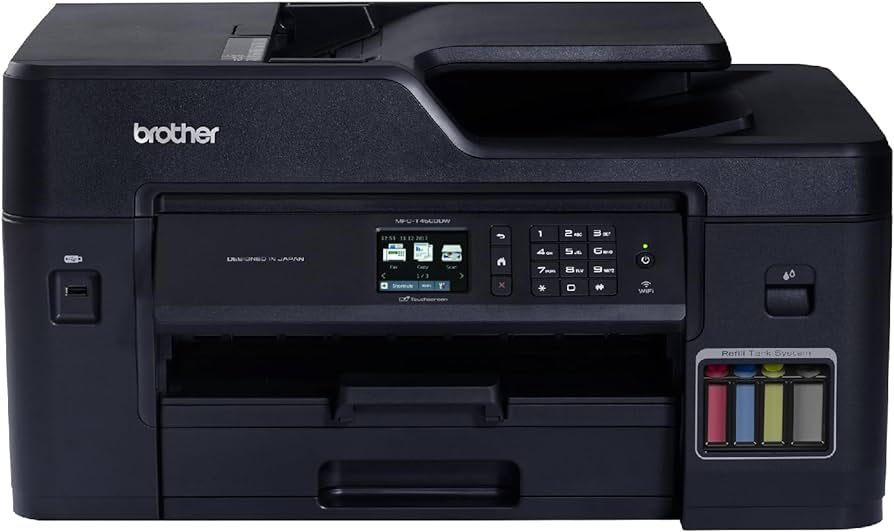 Brother MFC-T4500DW All-in-One Inktank Refill System Printer with Wi-Fi and Auto Duplex Printing