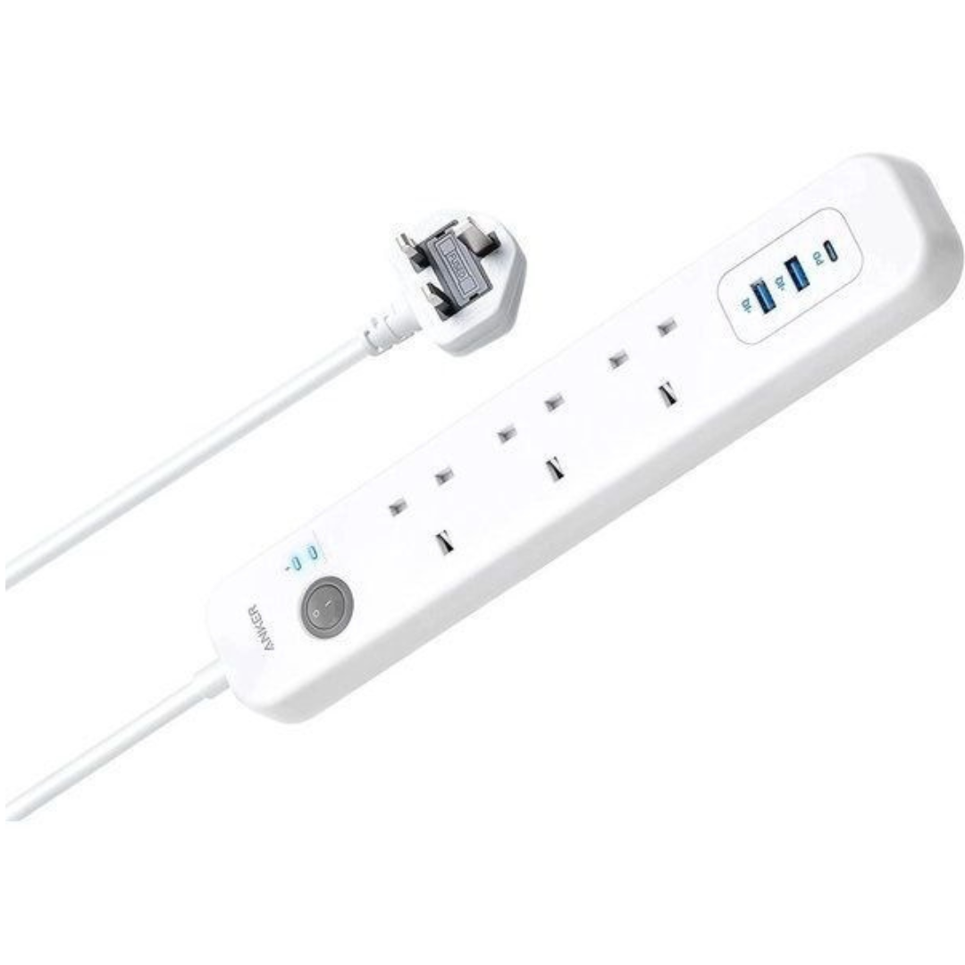 Anker PowerExtend 6-IN-1 USB-C PowerStrip White – A9136K213