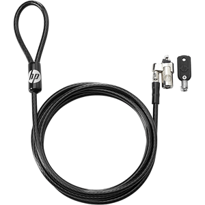 HP Keyed Cable Lock 10mm Black (T1A62AA)