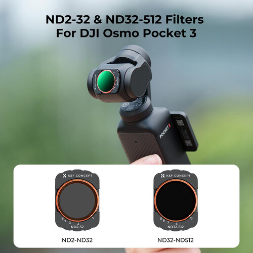 K&F Concept Nano-X Series VND Filter Kit with Green Coating for DJI Osmo Pocket3