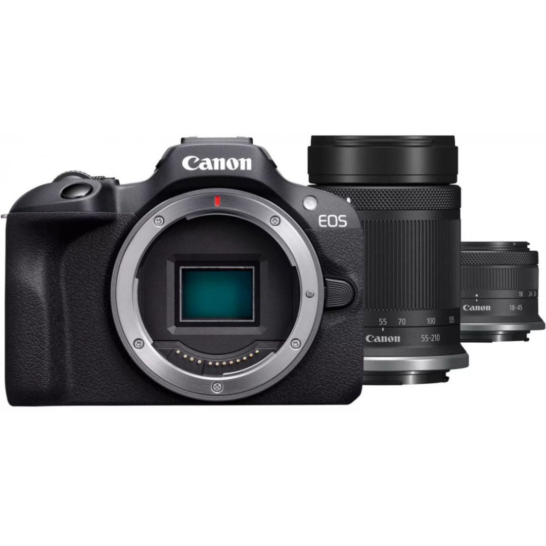 Canon EOS R100 Mirrorless Camera with RF-S18-45mm F4.5-6.3 IS STM Lens Kit and 55-210mm Lenses Kit3
