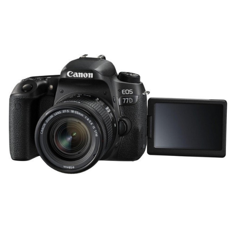Canon EOS 77D 24.2MP Wi-Fi NFC DSLR Camera with 18-55mm 6fps 3.03