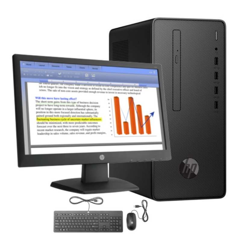 HP Desktop Pro G2 Microtower PC - Core i3-8100 / 4GB RAM / 1000GB HDD / Win 10 Pro4