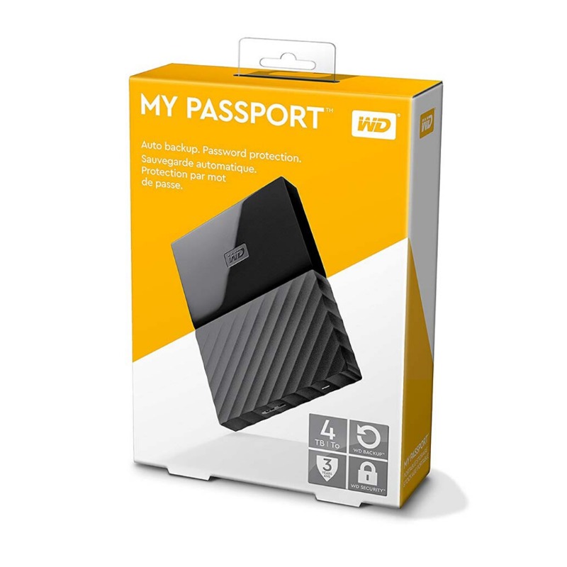 WD 4TB My Passport Portable Hard Drive USB 3.0 Model WDBYFT0040BBK-WESN Black3