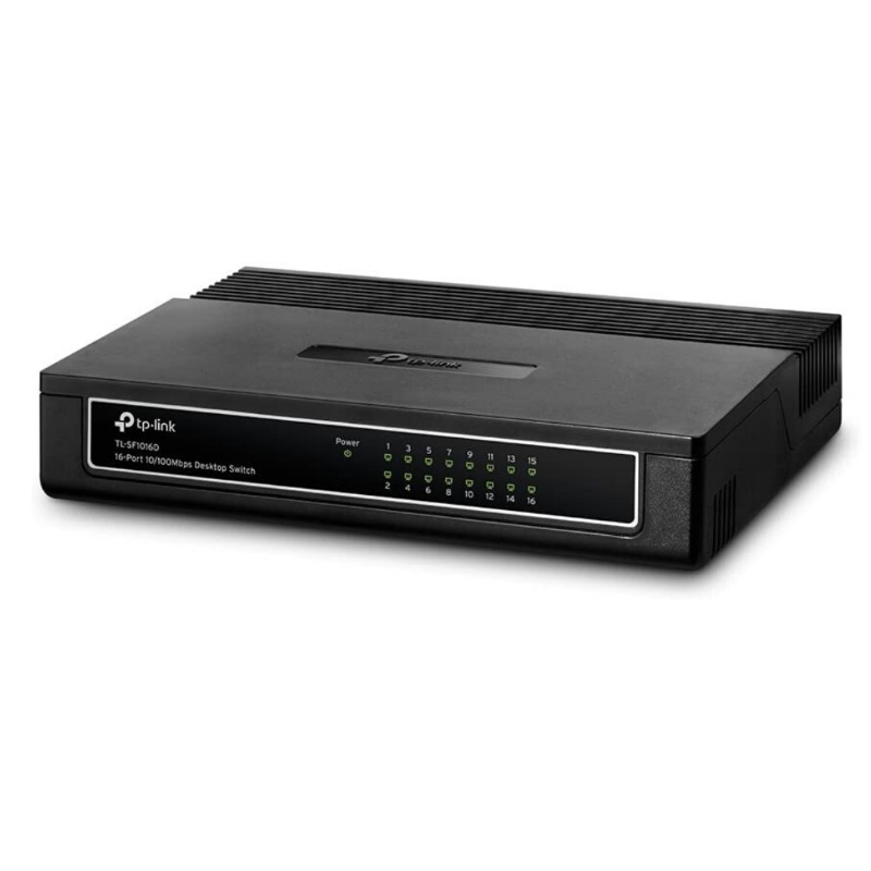 Desktop Switch - TL-SF1016D - 16-Port - 10/100Mbps - Black0