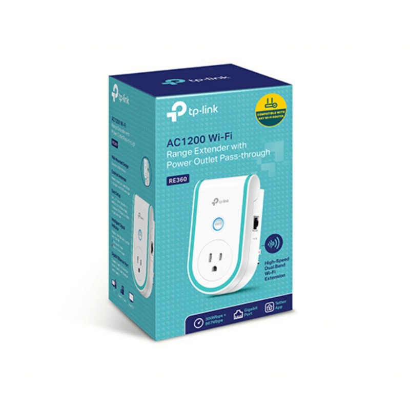 TP-Link AC1200 Wi-Fi Range Extender with AC Passthrough RE3603