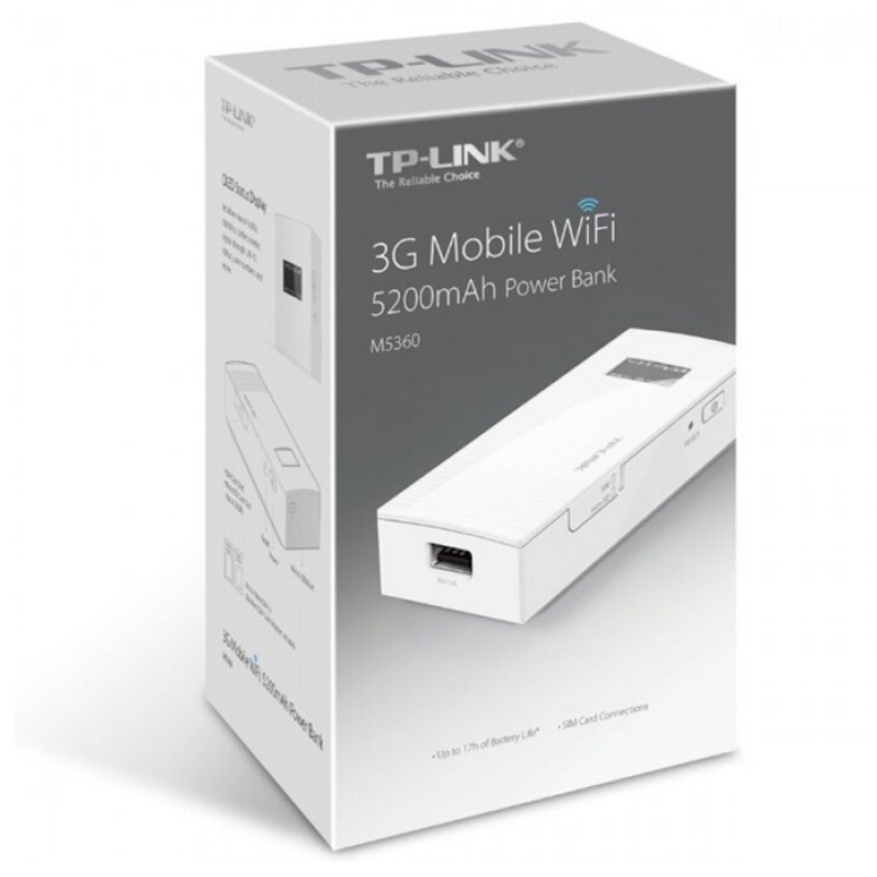 TP-Link TL-M5360 3G Mobile Wi-Fi, 5200mAh Power Bank2