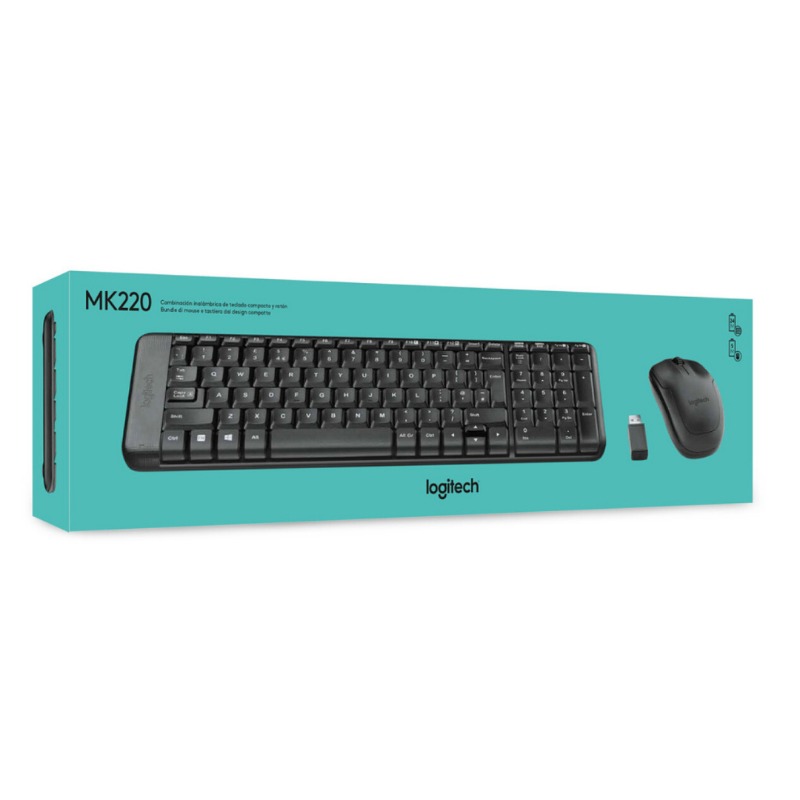 logitech wireless combo mk220 keyboard and mouse set 0