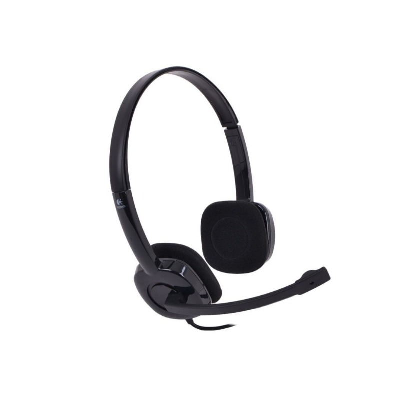 Logitech H151 Stereo Headset with Noise-Cancelling Mic0