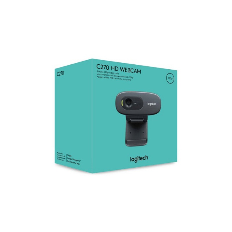 Logitech C270 960-001063 HD Webcam - Black0