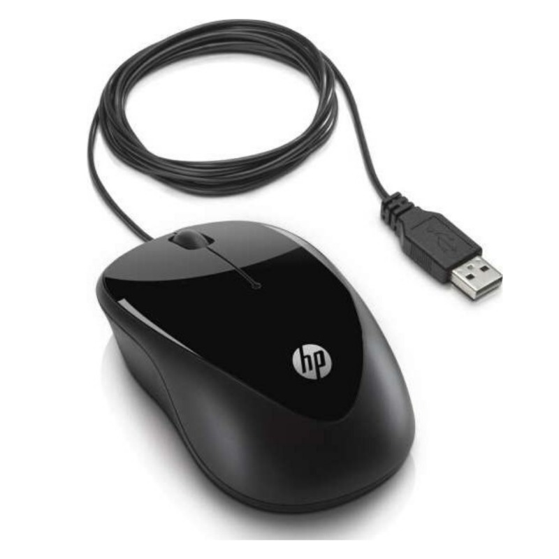 X1000 Wired Optical Mouse H2C21AA Black2