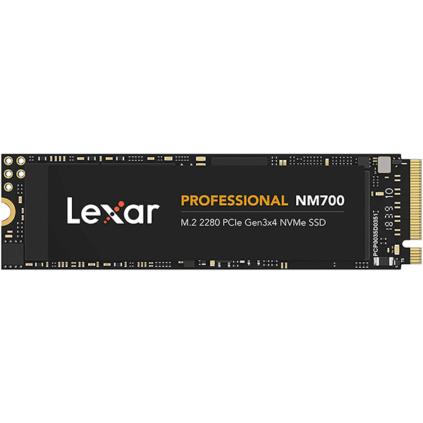 Lexar Professional NM700 M.2 2280 PCIe NVMe 512GB SSD, Gaming, Up To 3500MB/s (LNM700-512RB)2