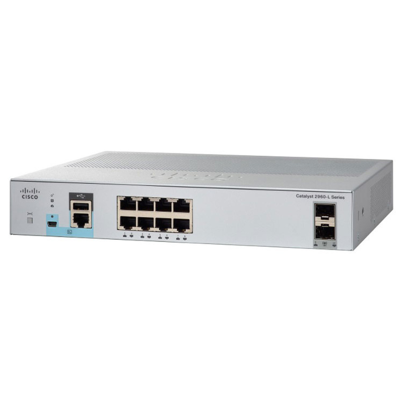 Cisco WS-C2960L-8TS-LL 8 Port Ethernet Switch- WS-C2960L-8TS-LL3