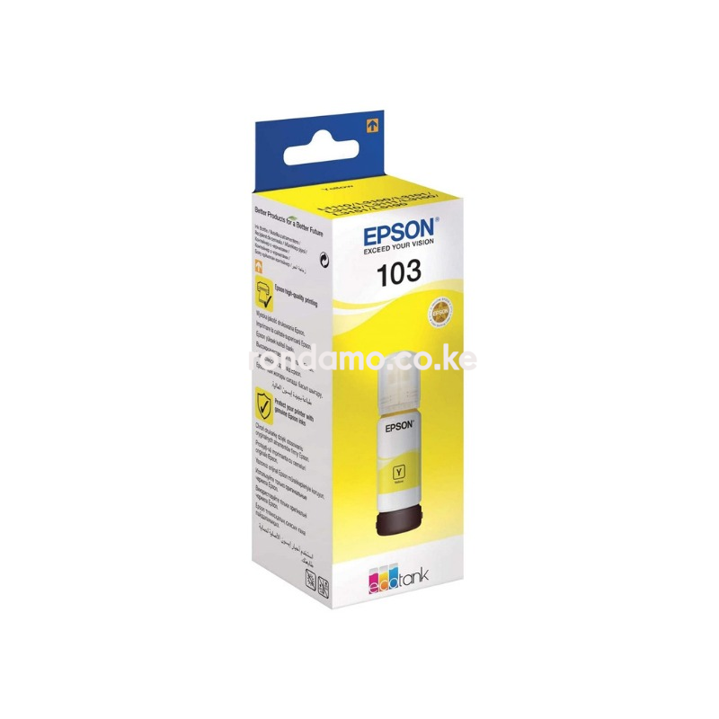 Epson 103 Ecotank Yellow Ink Bottle - (C13T00S44A)4