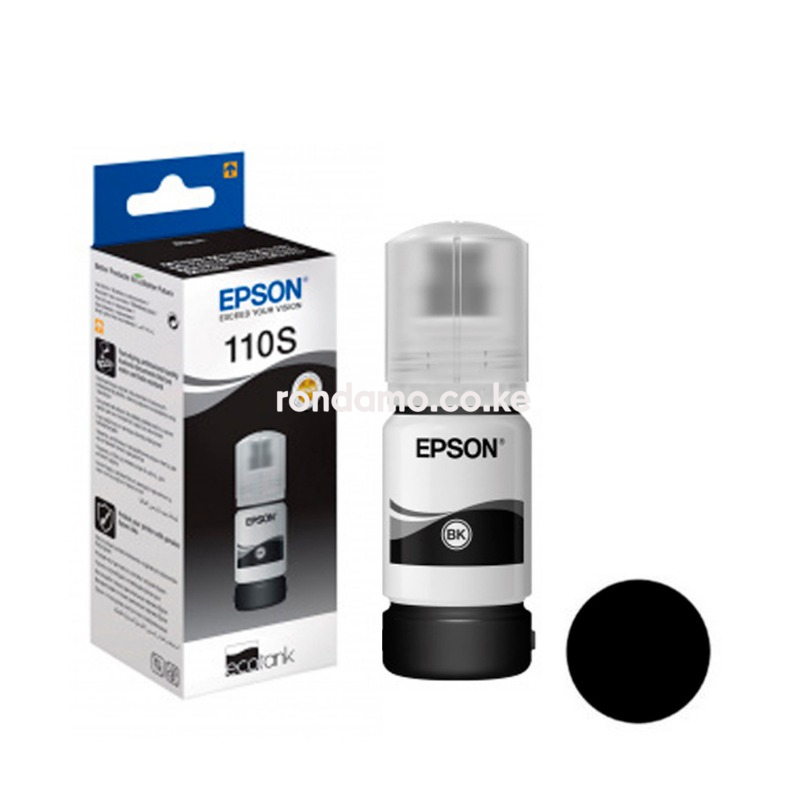 Epson 110S EcoTank Pigment Ink Bottle Black – C13T01L14A0