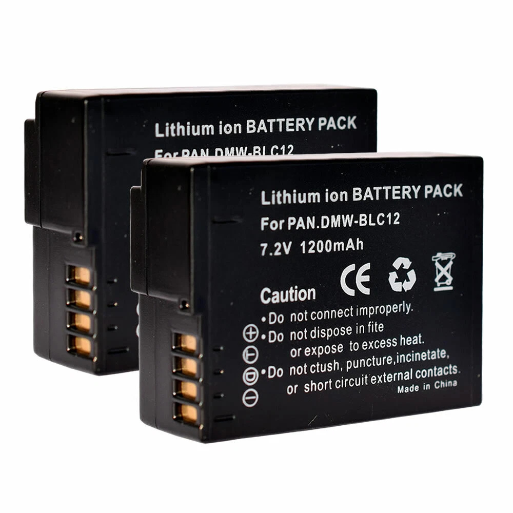 DMW-BLC12 Dual Charger for Lumix G7, G85, G95, FZ1000, GH2, G5, G6, GX8, FZ200, FZ300 2
