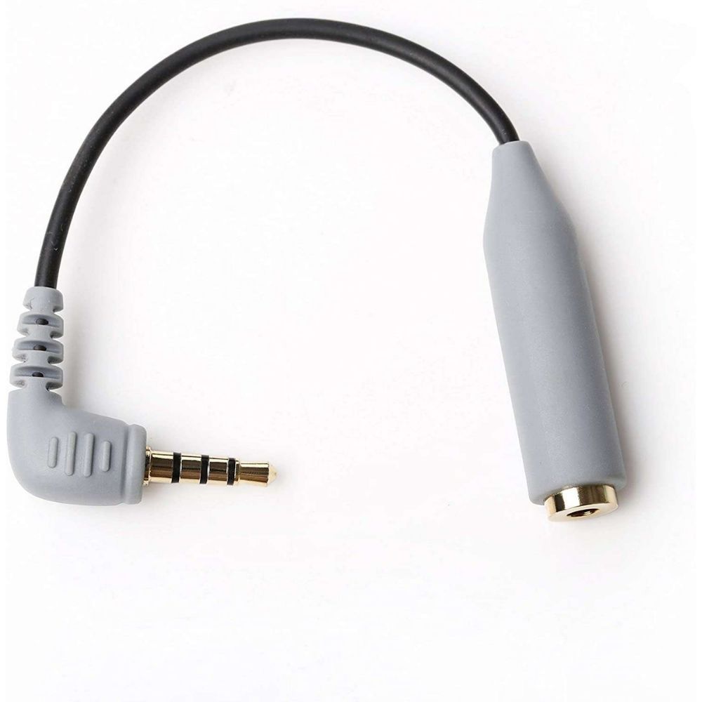 BOYA BY-CIP2 3.5mm TRS Female to TRRS Male Microphone Adapter Cable for Smartphones (2.4″)