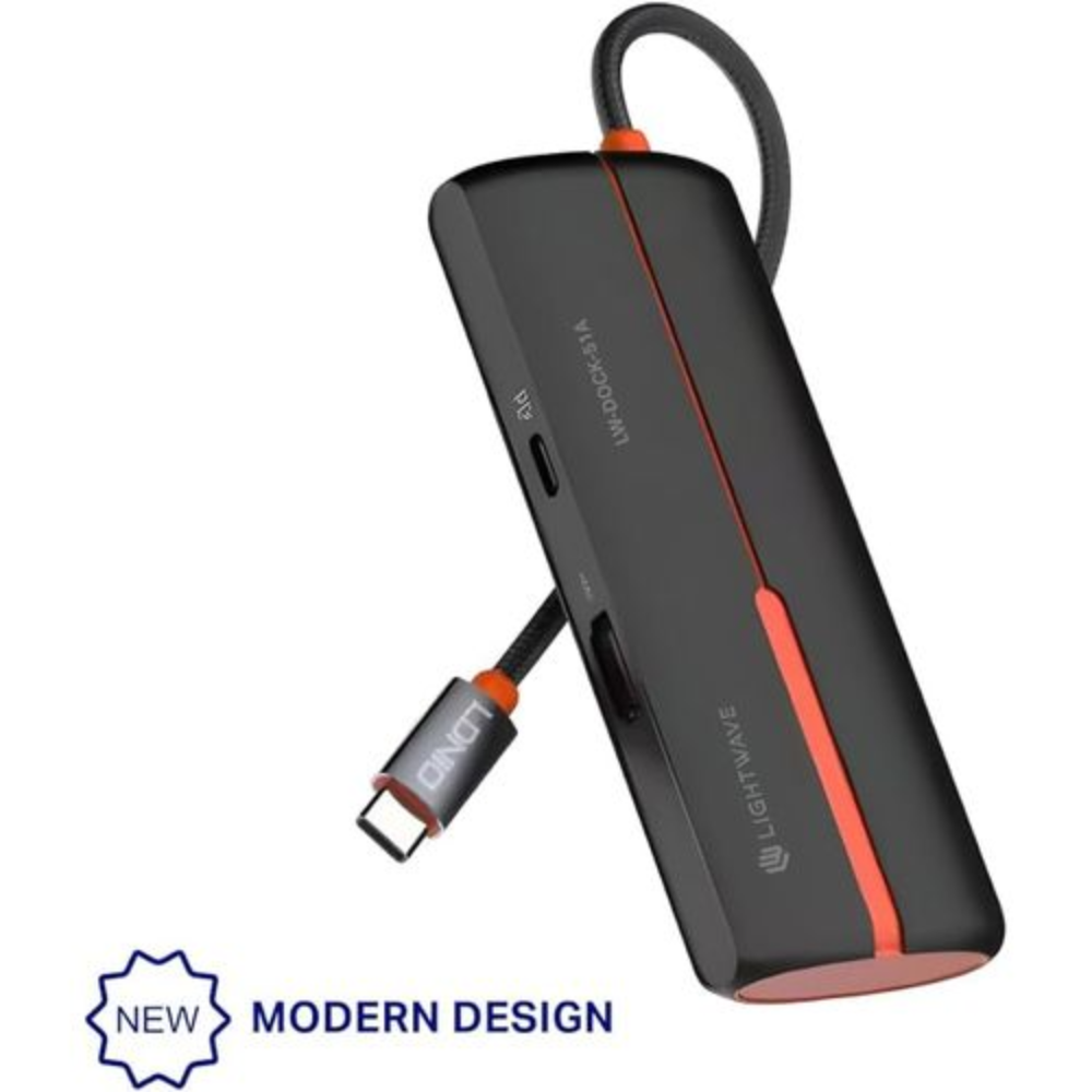Light Wave USB-C to HDMI 5-in-1 Docking Station-LW-DOCK-51A