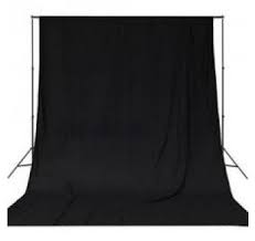 Muslin Black Backdrop 3m by 6m3