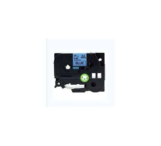 24mm x 8m Black on blue label tape0