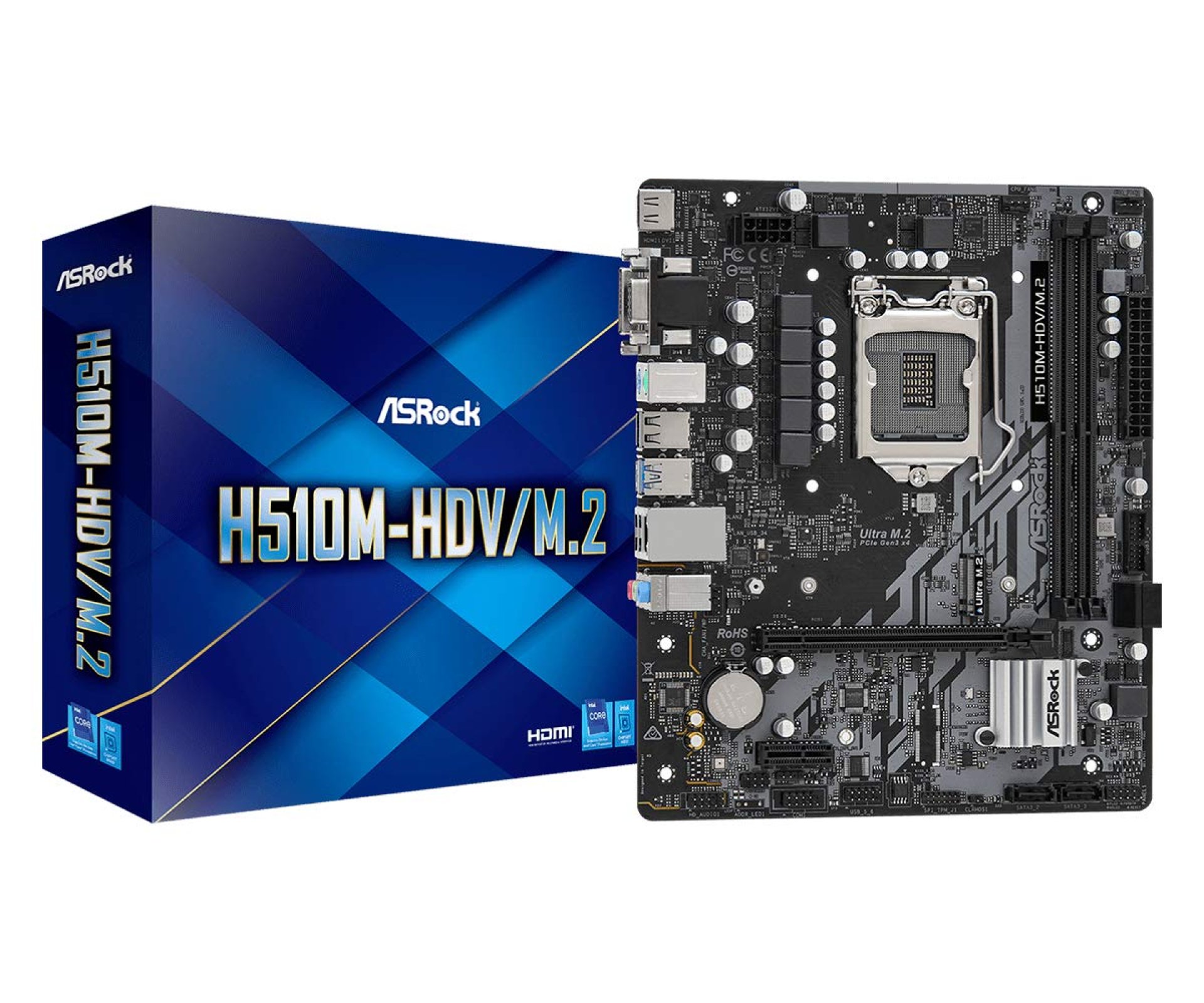 Custom Gaming Desktop PC, ASRock H510M-HDV/M.2 SE Motherboard, Intel Core i5-11400F Processor, DeepCool AG300 92mm CPU Air Cooler, TeamGroup T-Force Delta RGB 16GB (2x8GB) DDR4 3200MHz RAM Black, ASUS Dual GeForce RTX 3060 12GB GDDR6 Graphics 2