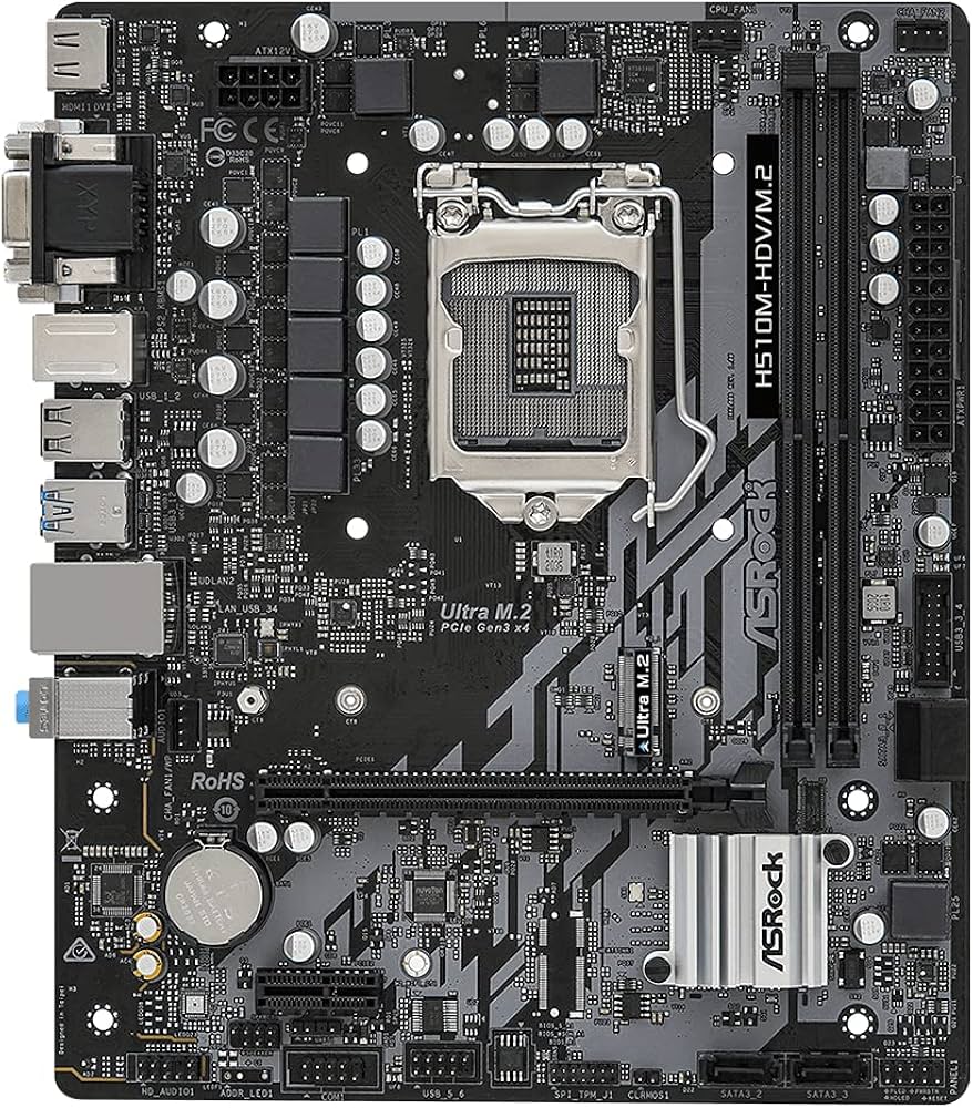 Custom Gaming Desktop PC, ASRock H510M-HDV/M.2 SE Motherboard, Intel Core i5-11400F Processor, DeepCool AG300 92mm CPU Air Cooler, TeamGroup T-Force Delta RGB 16GB (2x8GB) DDR4 3200MHz RAM Black, ASUS Dual GeForce RTX 3060 12GB GDDR6 Graphics 3