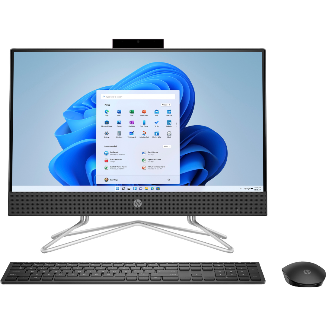  HP All-in-One 22-dd0000nh PC, Intel Core i3 1115G4, 4GB DDR4 3200, 1TB HDD, Windows 11 Home, 21.5″ FHD – 58X86EA2