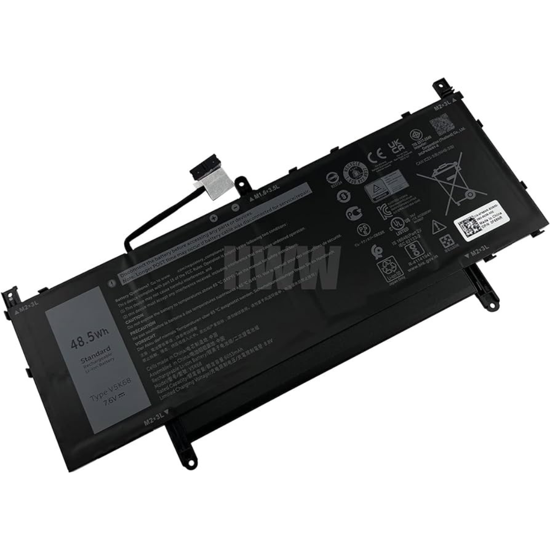 Dell V5K68 00G52H 0G52H battery 7.6v 48.5Wh4