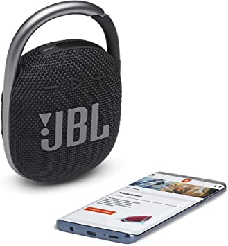 JBL Clip 4: Portable Speaker with Bluetooth, Built-in Battery, Waterproof and Dustproof Feature 