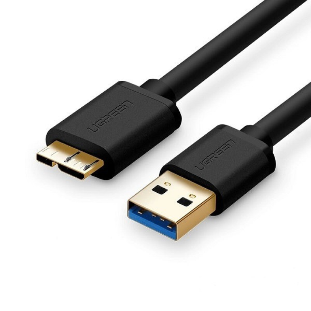 UGREEN USB-A 3.0 to Micro USB 3.0 Male Cable 0.5m (Black) – UG-108402