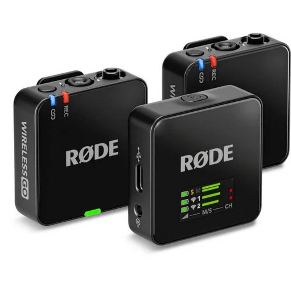 Rode Wireless GO II 2-Person Compact Digital Wireless Microphone System/Recorder (2.4 GHz, Black)
