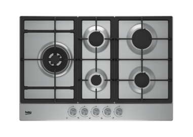 Beko HQAW 75225 SX 5-Burner Built-in Gas Hob in Stainless Steel3