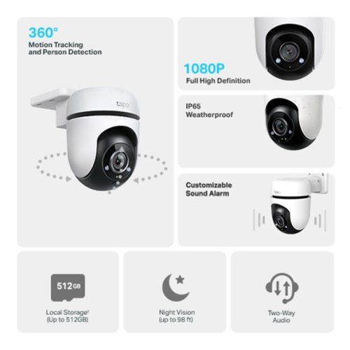 TP-Link Tapo C500 Tapo Outdoor Pan/Tilt Security Wi-Fi Camera-TL-TAPO C5002