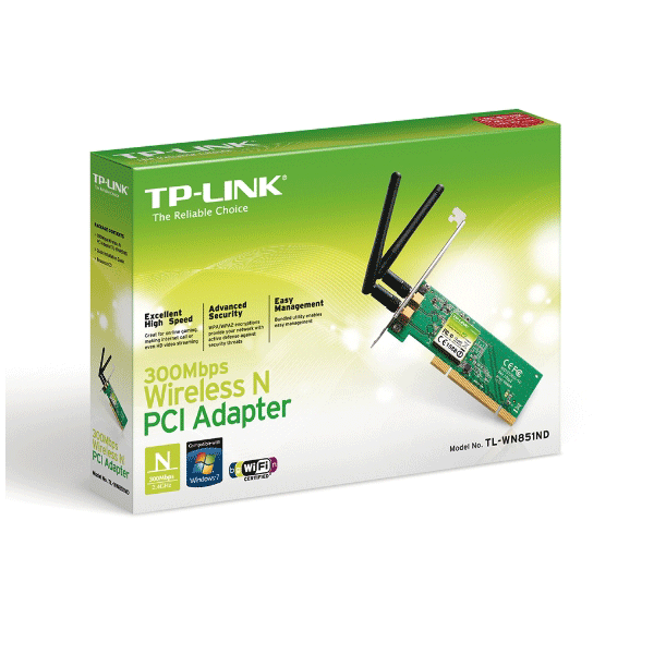 TP-Link 300Mbps Wireless N PCI Adapter (TL-WN851ND)3